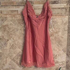 Princess Polly Shayden Mini Dress Rose lingerie slip dress size 4 lace sexy